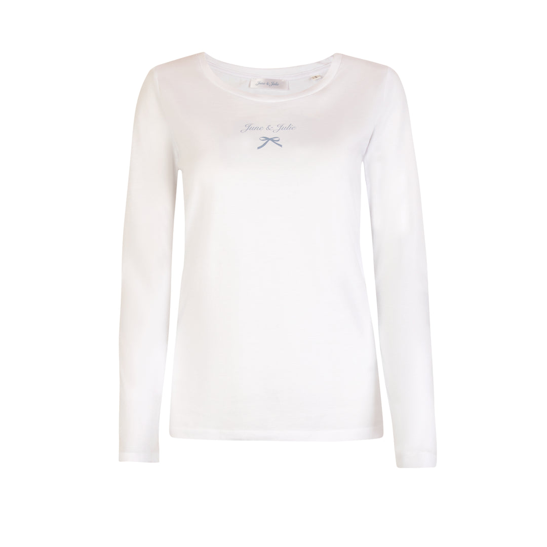 T-Shirt June & Julie Logo bleu