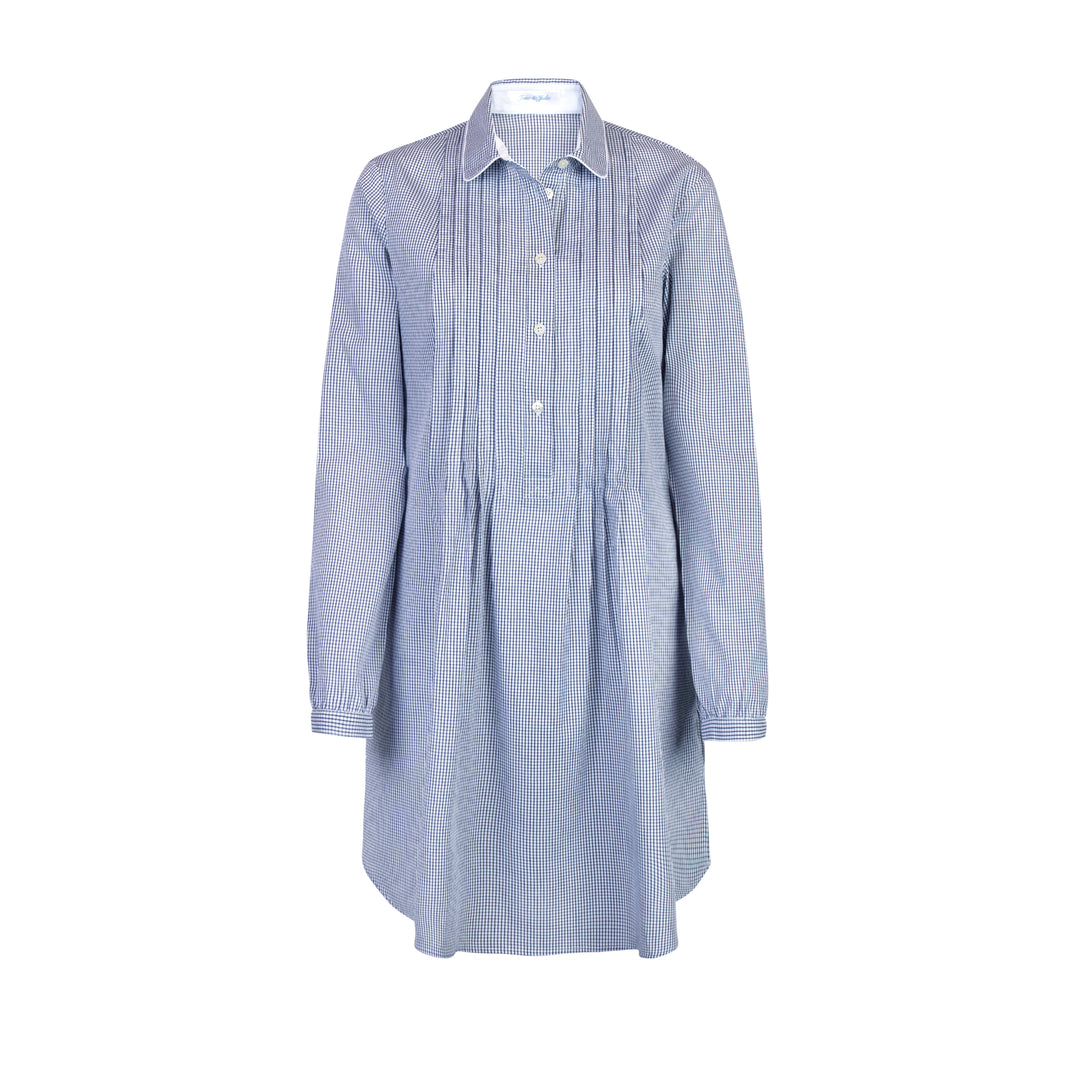 Nachthemd Provence bleu foncé blanc
