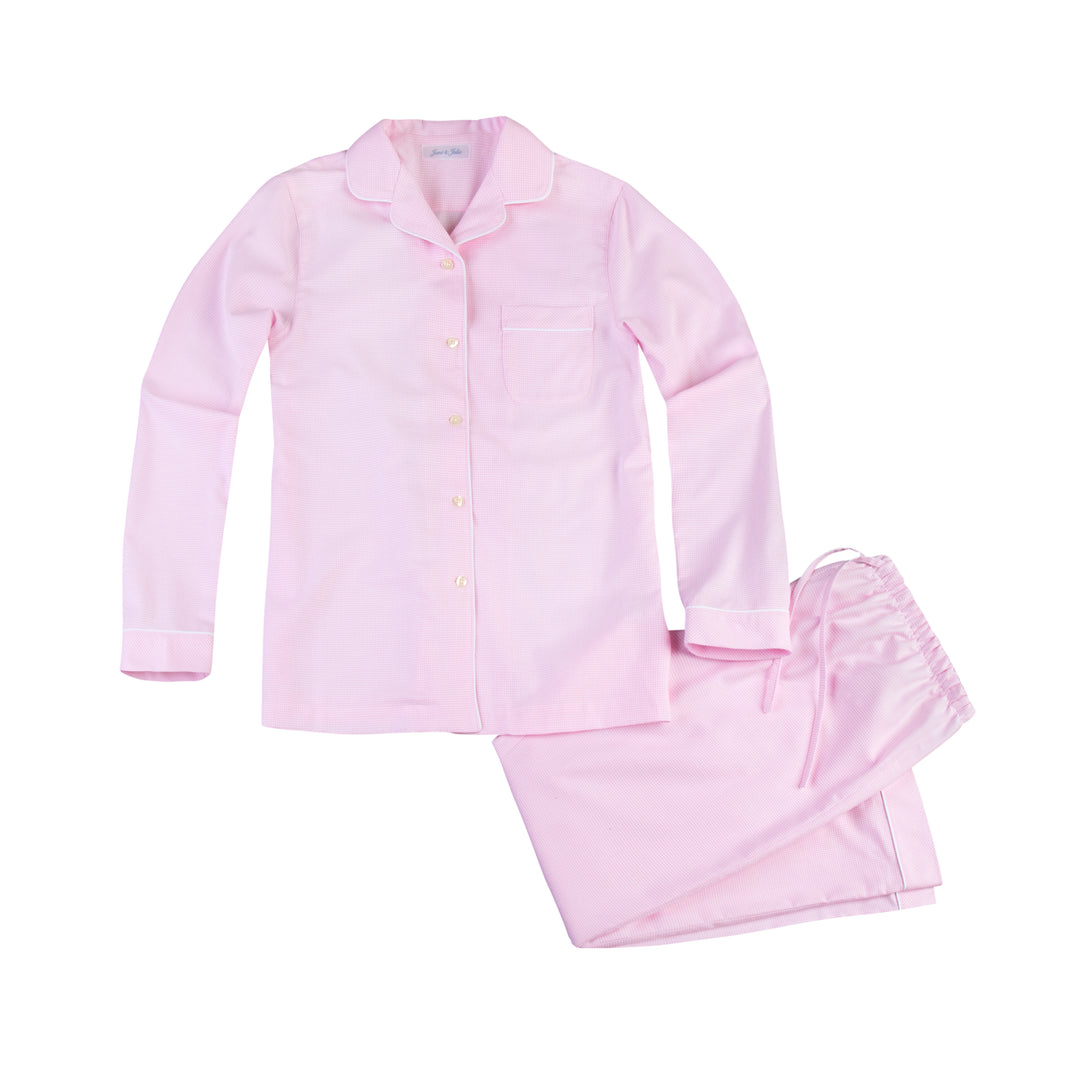 Schlafanzug Biarritz rose blanc Vichy