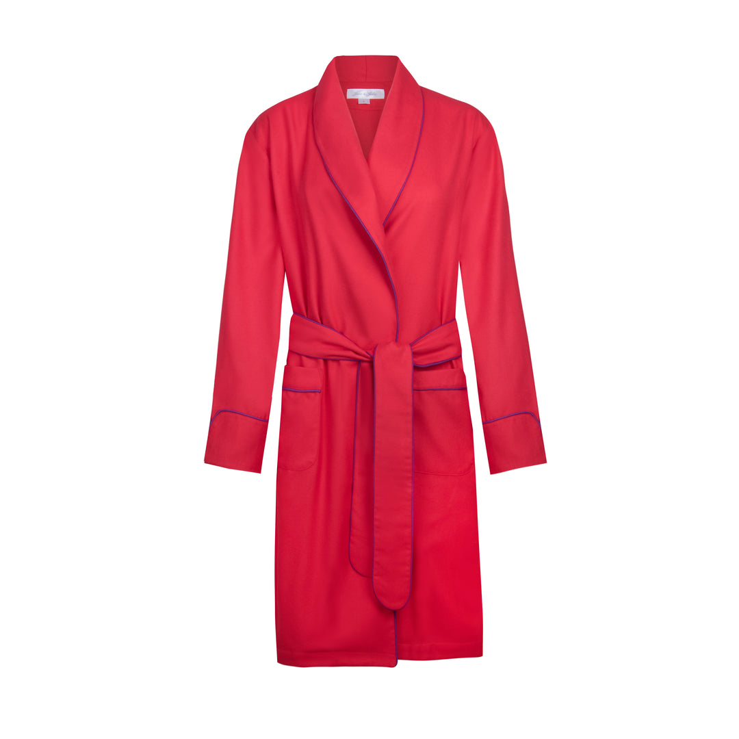 Bademantel Flanell rouge